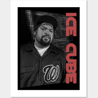 ice cube is the rapp - monochrome style Posters and Art